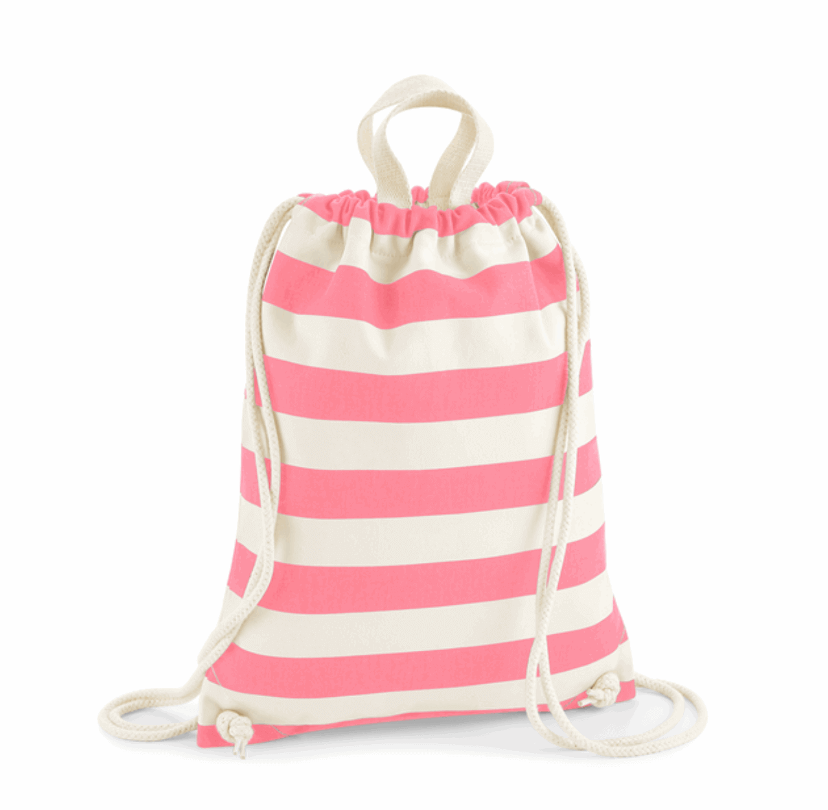 Stripe Drawstring Bags