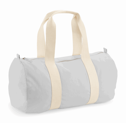 Organic Cotton Barrel Bag